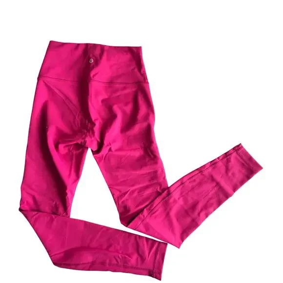 Lululemon Wunder Train High Rise Tight Legging Pink Raspberry 28’’ size 6 - Picture 7 of 8